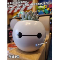 (出清) 香港迪士尼樂園限定 杯麵Baymax 造型陶瓷仿真盆栽擺設 (BP0035)